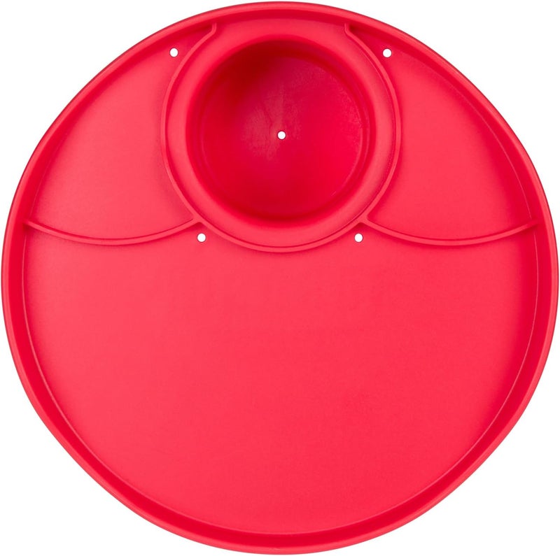ROBOCUP Plate Accessory, in All 12 Colors, Conveniently Holds Your Food, Snacks, Drinks | Multi-Use Hands Free Project Work Station, Ruggedized Portable Design, Diameter of 8.5"/21.6 CM (Red) - Image 5